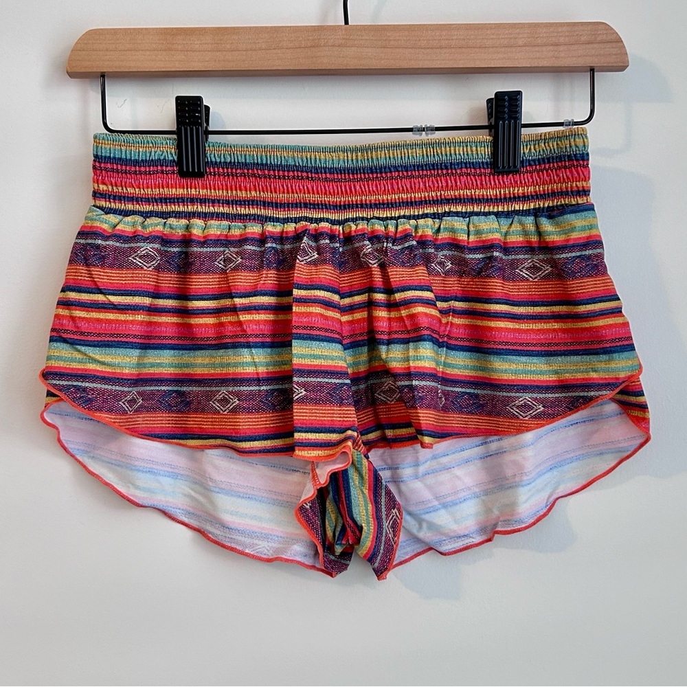 Billabong Colourful Striped Women's Split Swim Shorts  🌊
